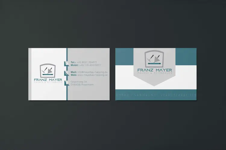 Franz Mayer Maurer und Betonbauer Visitenkarten